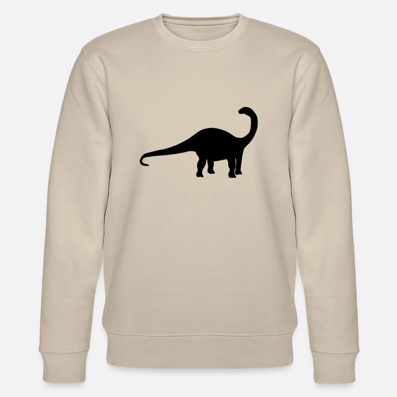 Dinosaurier Apatosaurus - Stanley/Stella Unisex Bio-Sweatshirt CHANGER  - Beige
