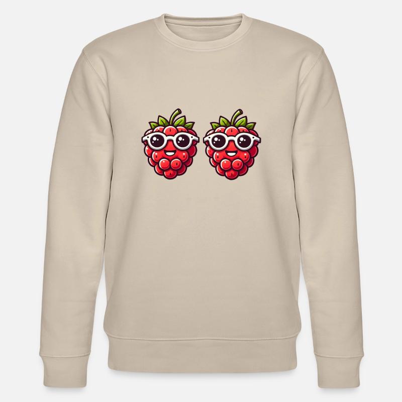 Himbeere Comic - Stanley/Stella Unisex Bio-Sweatshirt CHANGER  - Beige