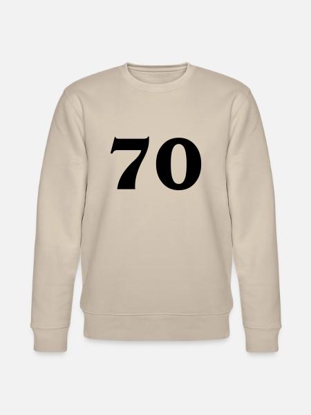 Zahl 70 - Stanley/Stella Unisex Bio-Sweatshirt CHANGER  - Beige