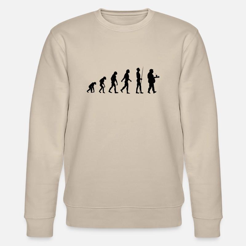 Evolution des Essens - Stanley/Stella Unisex Bio-Sweatshirt CHANGER  - Beige