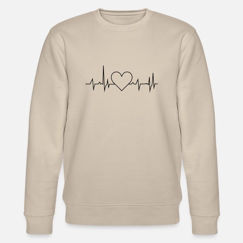 Fréquence cardiaque - Sweat bio CHANGER Stanley/Stella Unisexe - beige