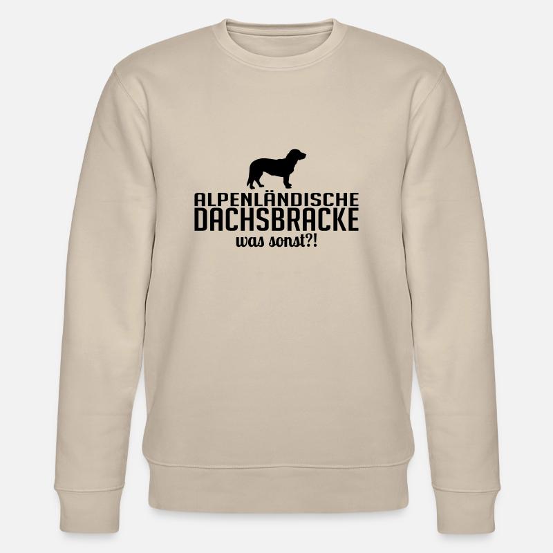 ALPINE DACHSBRACKE what else - Stanley/Stella CHANGER Unisex Organic Sweatshirt - beige