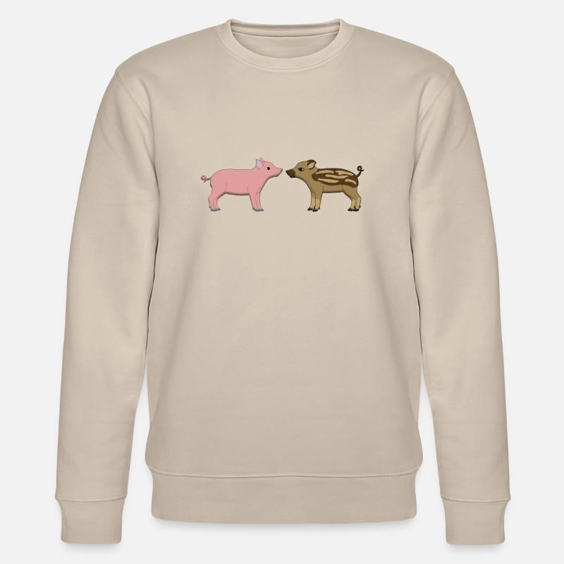frischling_und_ferkel - Stanley/Stella Unisex Bio-Sweatshirt CHANGER  - Beige