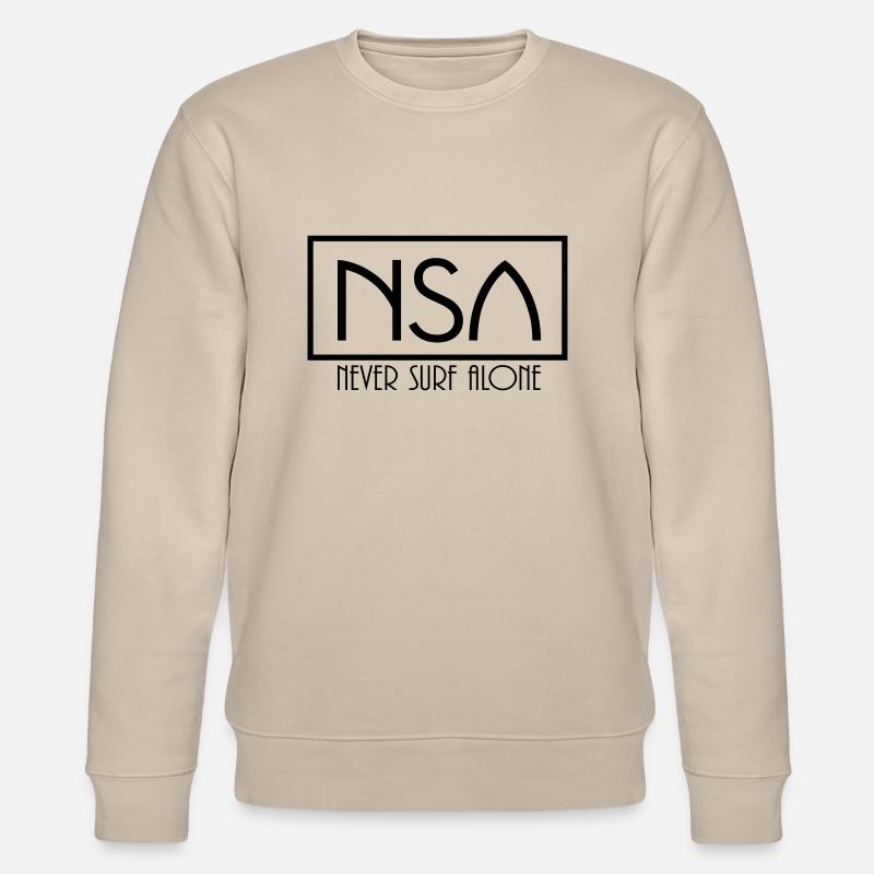 nsa never surf alone - Sweat bio CHANGER Stanley/Stella Unisexe - beige