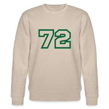 Nummer 72 Sport - Stanley/Stella Unisex Bio-Sweatshirt CHANGER  - Beige - Vorne - Nik (191cm) & Marisol (170cm)