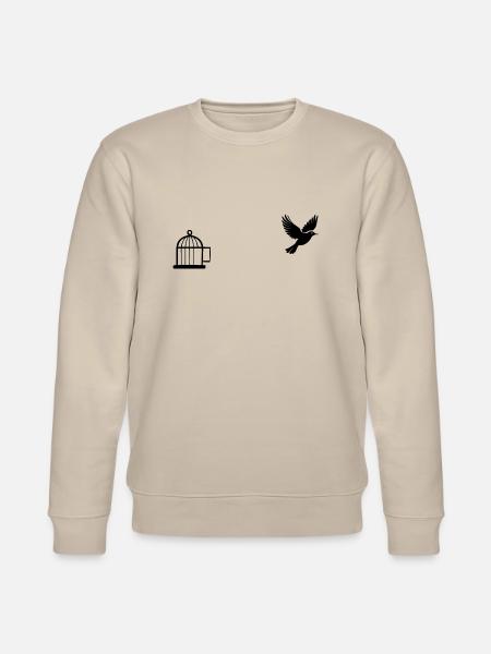 Vogelfrei - Freedom Bird - Stanley/Stella CHANGER Unisex Organic Sweatshirt - beige