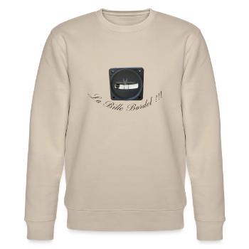 La bille bordel - Sweat bio CHANGER Stanley/Stella Unisexe - beige - Devant - Nik (191cm) & Marisol (170cm)