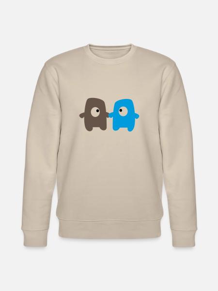 Monsters in love - Stanley/Stella Unisex Bio-Sweatshirt CHANGER - Beige