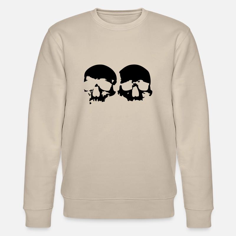 2 Skulls - Stanley/Stella CHANGER Unisex Organic Sweatshirt - beige