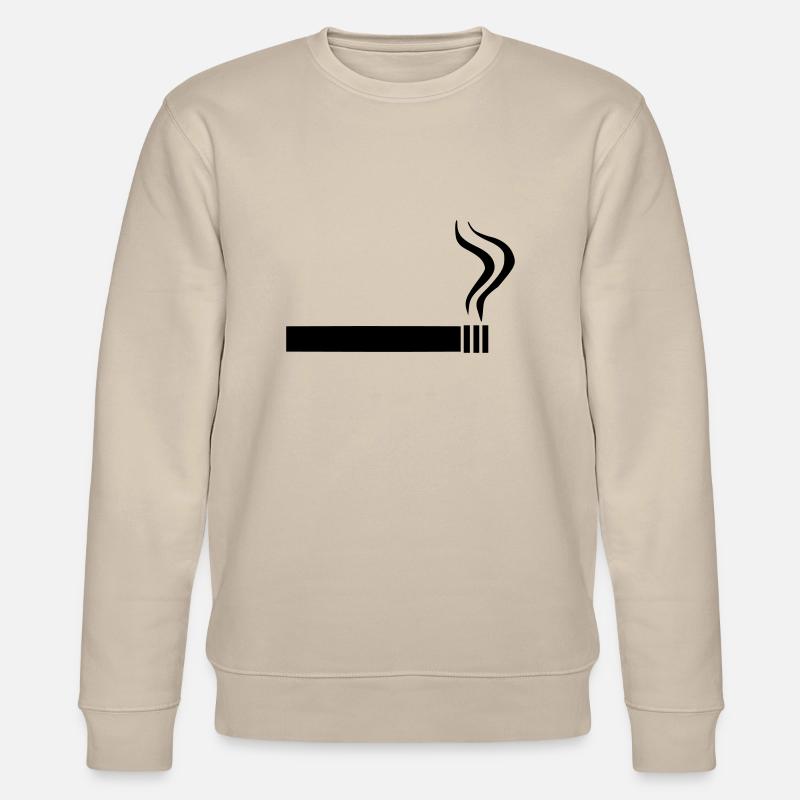 Zigarette - Rauchen - Stanley/Stella Unisex Bio-Sweatshirt CHANGER  - Beige
