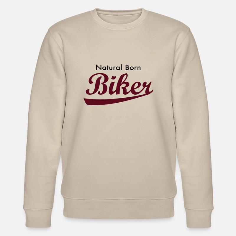 Natural Born Biker - Stanley/Stella CHANGER Unisex Organic Sweatshirt - beige