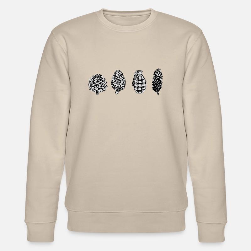 Grenade / Sapin cône - Sweat bio CHANGER Stanley/Stella Unisexe - beige