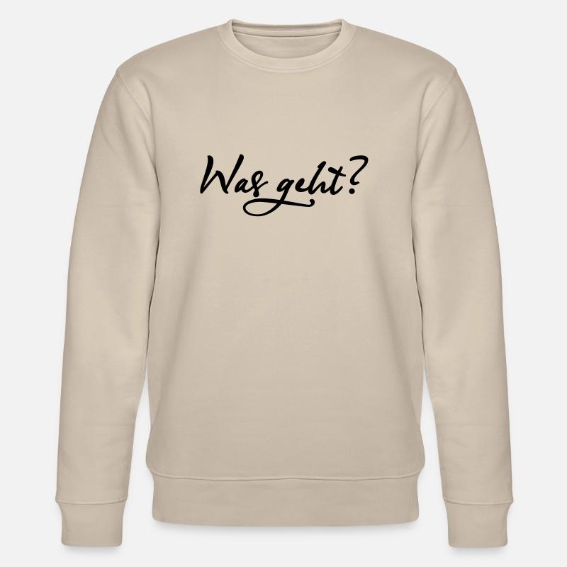 Was geht? - Stanley/Stella Unisex Bio-Sweatshirt CHANGER  - Beige