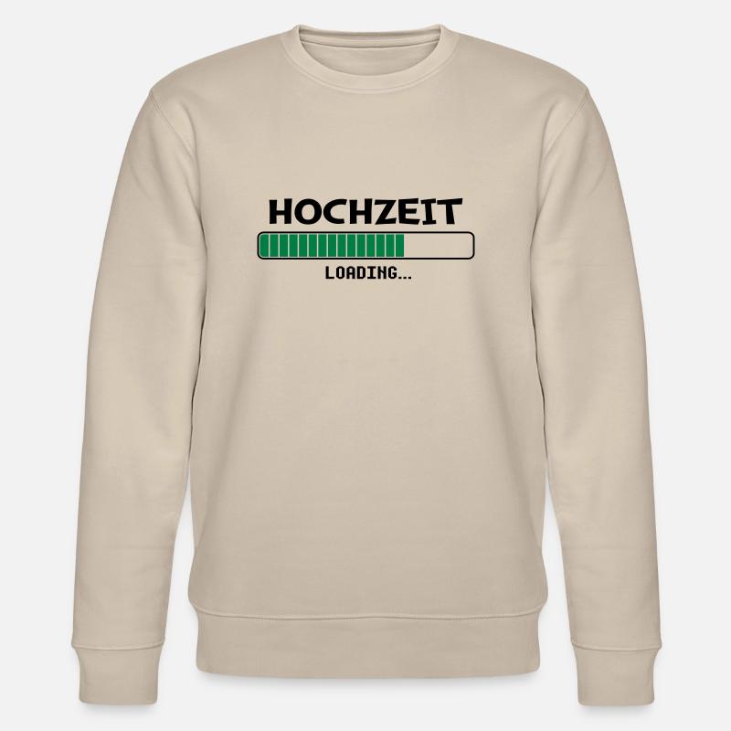 Hochzeit loading... - Stanley/Stella Unisex Bio-Sweatshirt CHANGER  - Beige
