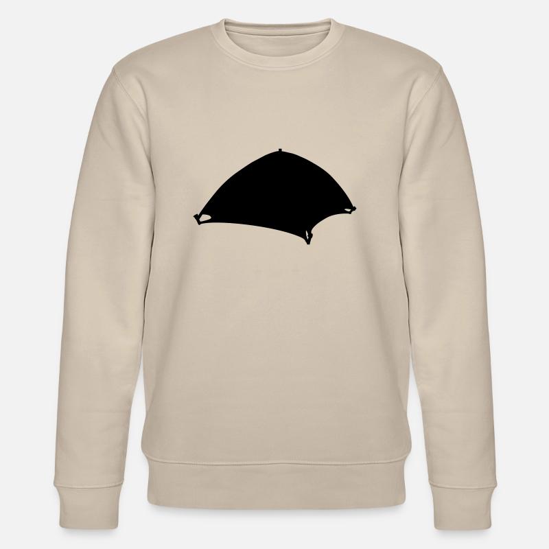 Silhouette Camping Zelt Design - Stanley/Stella Unisex Bio-Sweatshirt CHANGER  - Beige