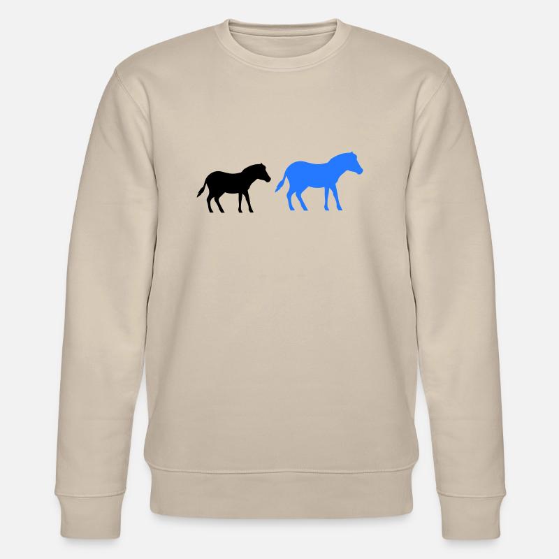 pferd pony 2 - Stanley/Stella Unisex Bio-Sweatshirt CHANGER  - Beige