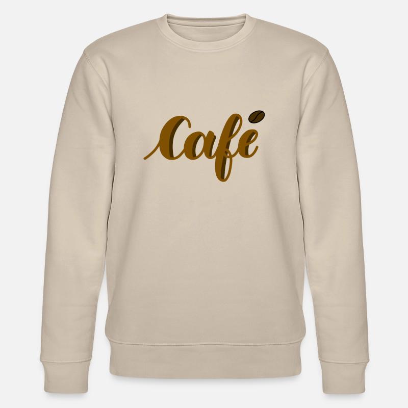 lettrage café - Sweat bio CHANGER Stanley/Stella Unisexe - beige