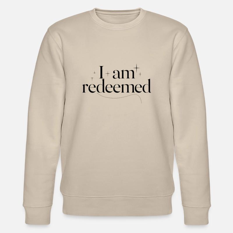 Ich bin errettet - Stanley/Stella Unisex Bio-Sweatshirt CHANGER  - Beige