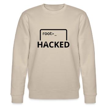 Hacked Hacker programmeur informatique - Sweat bio CHANGER Stanley/Stella Unisexe - beige - Devant - Nik (191cm) & Marisol (170cm)