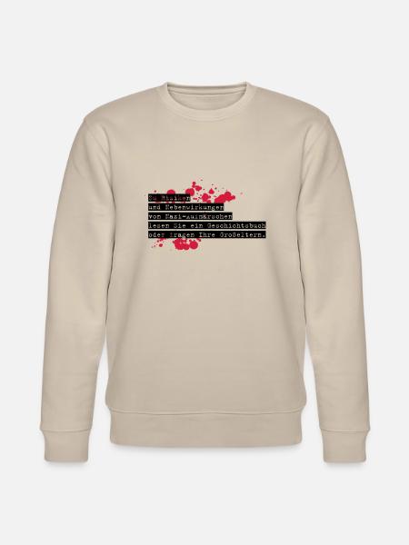 anti-nazi-shirt exit-shirt - Stanley/Stella CHANGER Unisex Organic Sweatshirt - beige