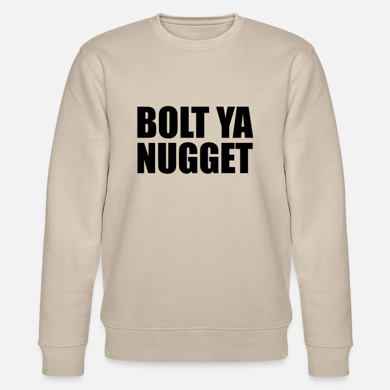 Bolt Ya Nugget - Stanley/Stella Unisex Bio-Sweatshirt CHANGER  - Beige
