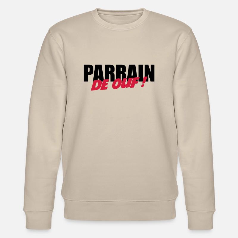 Parrain de ouf ! - Sweat bio CHANGER Stanley/Stella Unisexe - beige