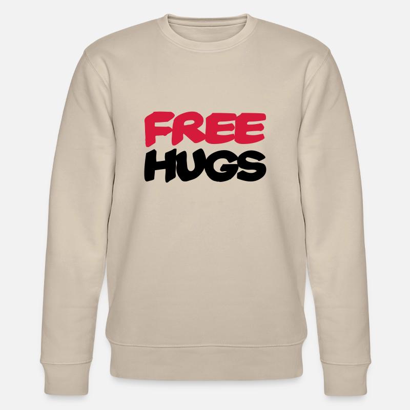Free hugs - Stanley/Stella Unisex Bio-Sweatshirt CHANGER  - Beige
