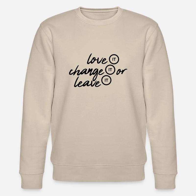 Love it change - Stanley/Stella Unisex Bio-Sweatshirt CHANGER  - Beige