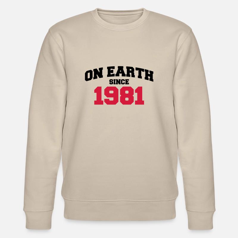 on earth 1981 - Stanley/Stella Unisex Bio-Sweatshirt CHANGER  - Beige