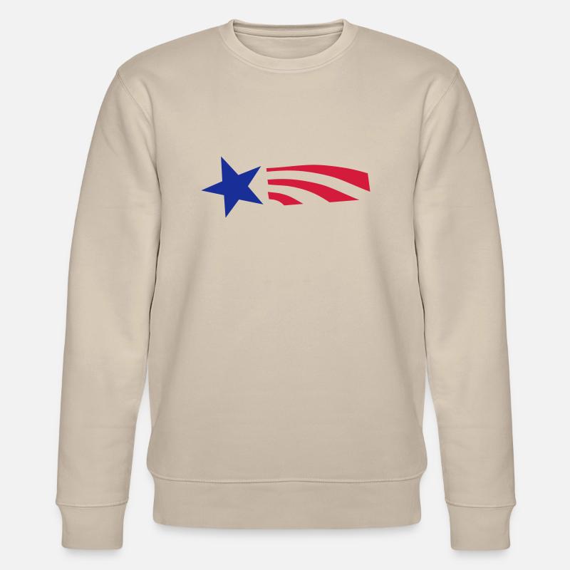 Star and Stripes - Stanley/Stella Unisex Bio-Sweatshirt CHANGER  - Beige