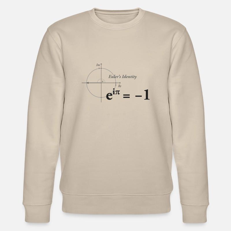 Euler's Identity Math dark - Stanley/Stella CHANGER Unisex Organic Sweatshirt - beige