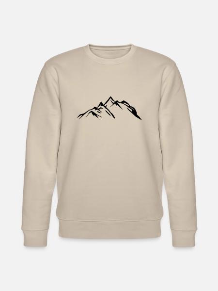 mountains symbol - Stanley/Stella Unisex Bio-Sweatshirt CHANGER - Beige
