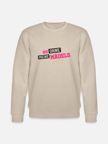 nie ohne meine maedels - Stanley/Stella Unisex Bio-Sweatshirt CHANGER - Beige