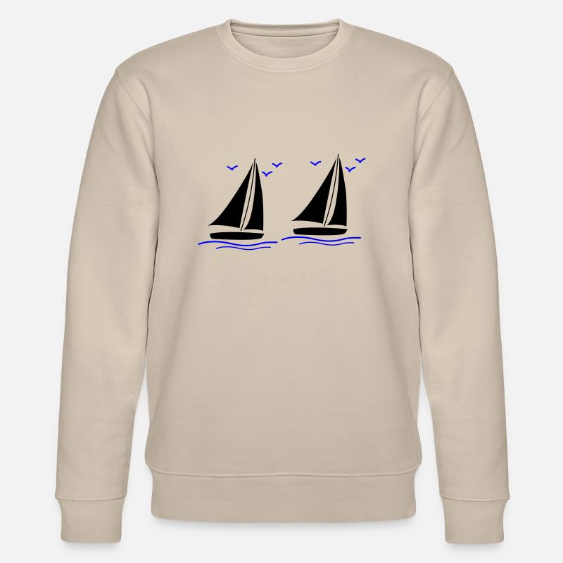 segelboote 02 - Stanley/Stella Unisex Bio-Sweatshirt CHANGER  - Beige