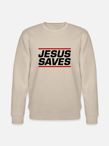 Jesus Rettet Bibelvers - Stanley/Stella Unisex Bio-Sweatshirt CHANGER - Beige