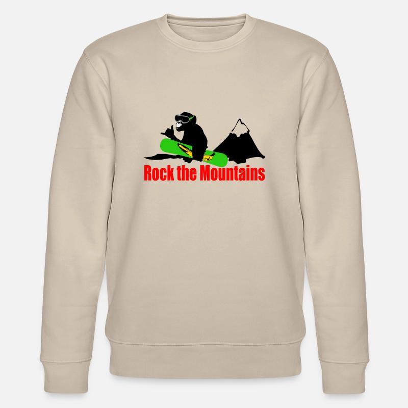 rock the mountains - Stanley/Stella Unisex Bio-Sweatshirt CHANGER  - Beige