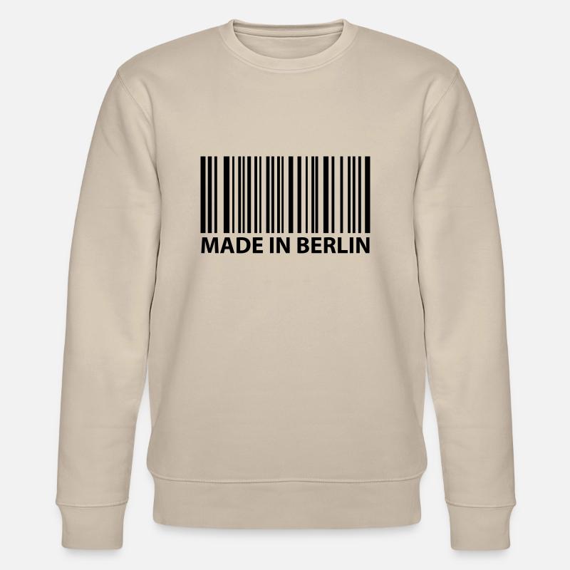 made in berlin - Sweat bio CHANGER Stanley/Stella Unisexe - beige