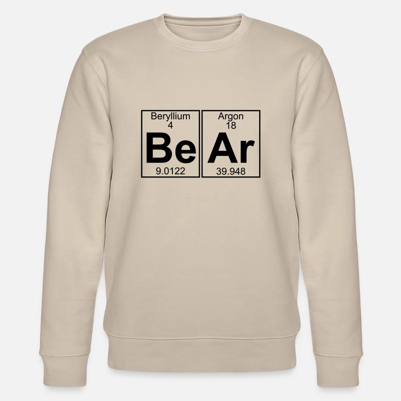 Be-Ar (bear) - Full - Stanley/Stella Unisex Bio-Sweatshirt CHANGER  - Beige