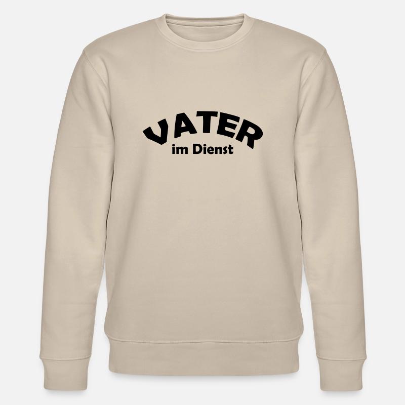vater im dienst - Stanley/Stella Unisex Bio-Sweatshirt CHANGER  - Beige