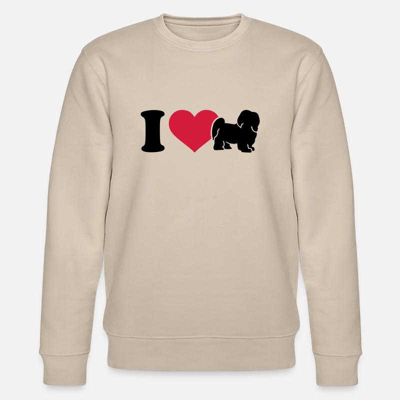 I love Havanese - Stanley/Stella CHANGER Unisex Organic Sweatshirt - beige