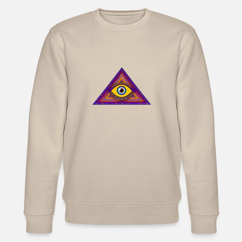 Drittes Auge - Stanley/Stella Unisex Bio-Sweatshirt CHANGER  - Beige