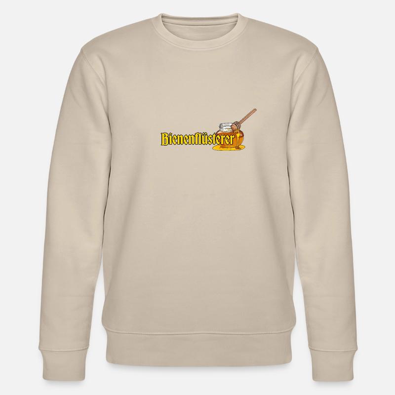 Bienenflüsterer // Illustration - Stanley/Stella Unisex Bio-Sweatshirt CHANGER  - Beige