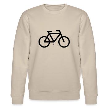bicyle - Stanley/Stella CHANGER Unisex Organic Sweatshirt - beige - Front - Nik (191cm) & Marisol (170cm)