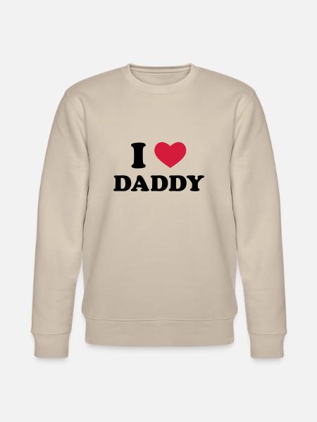 I Love Daddy - Stanley/Stella Unisex Bio-Sweatshirt CHANGER  - Beige