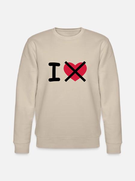 I Hate - Stanley/Stella CHANGER Unisex Organic Sweatshirt - beige
