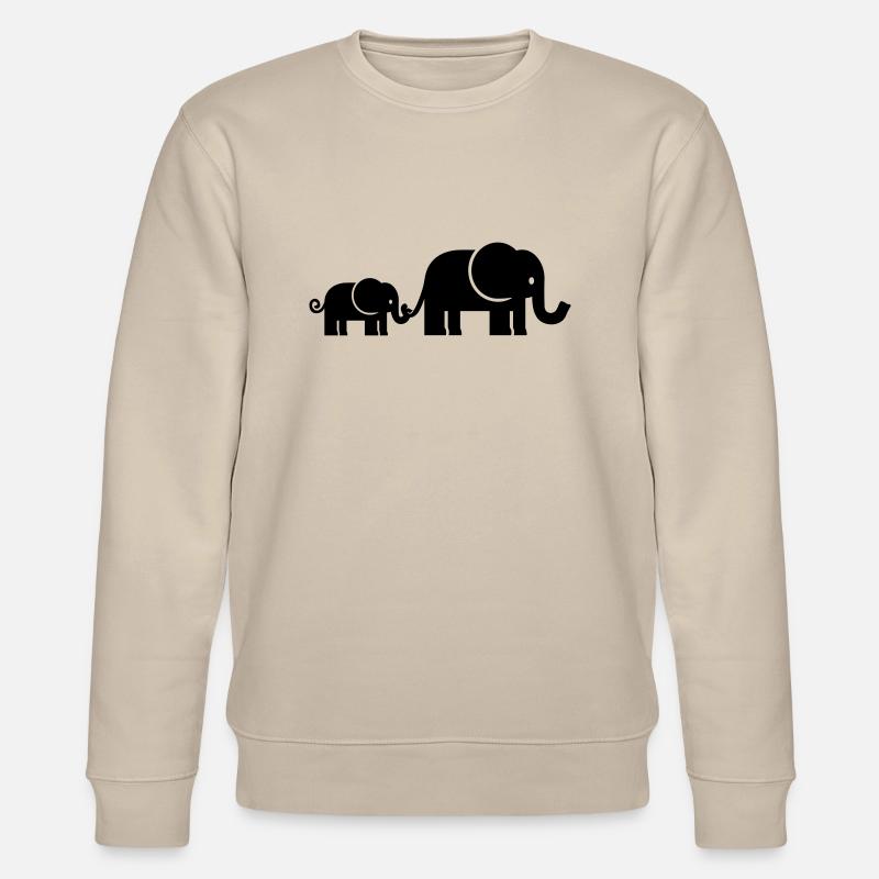 Éléphant - Sweat bio CHANGER Stanley/Stella Unisexe - beige