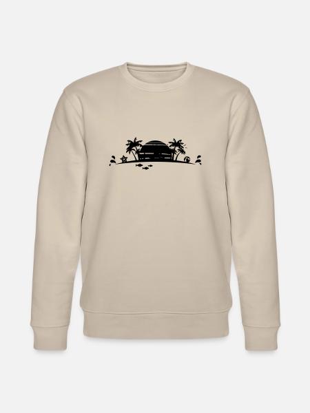 Sommer - Palmen Strand - Stanley/Stella Unisex Bio-Sweatshirt CHANGER - Beige