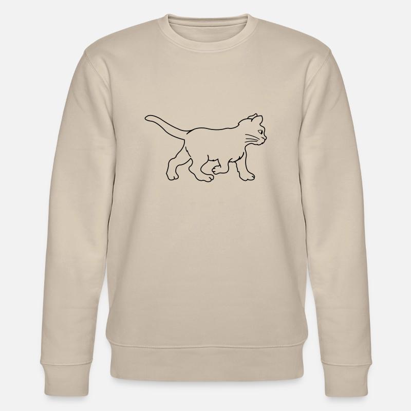 katze - Stanley/Stella Unisex Bio-Sweatshirt CHANGER  - Beige