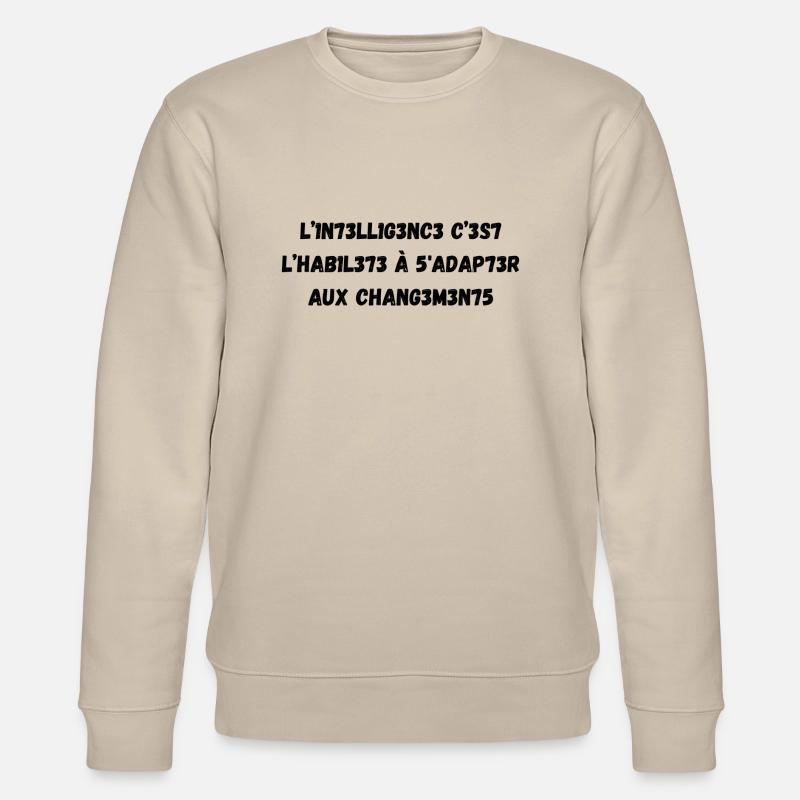 intelligence - Sweat bio CHANGER Stanley/Stella Unisexe - beige