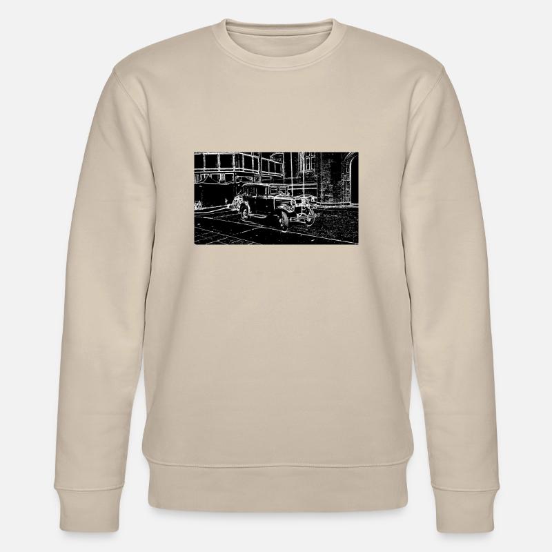 Auto Weiß Schwarz - Stanley/Stella Unisex Bio-Sweatshirt CHANGER  - Beige